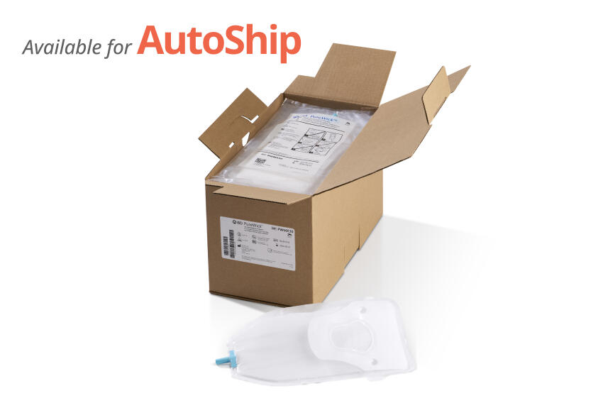 Open box of 30 PureWick™ Male External Catheters