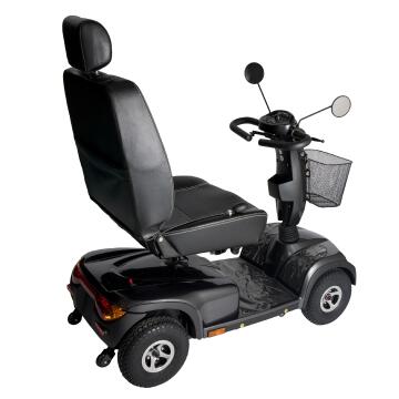 Electric scooter without push bar or hand grips
